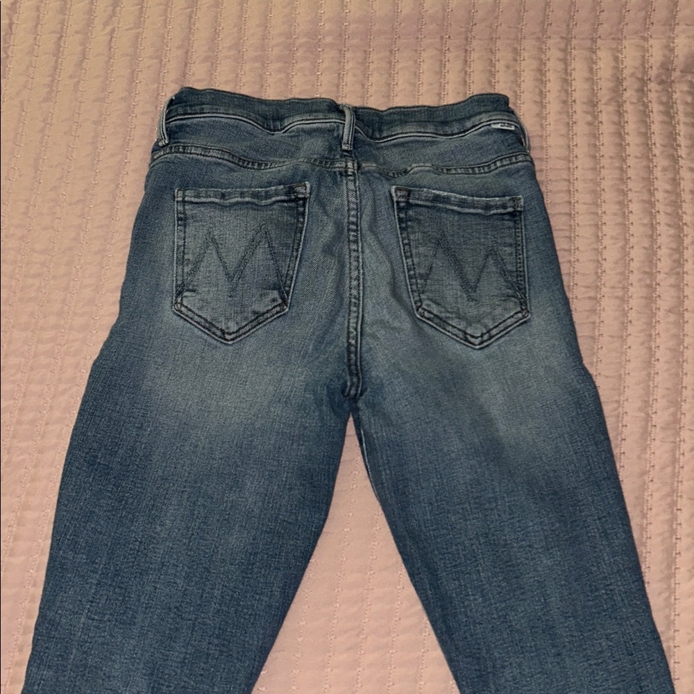 MOTHER cropped flare jeans